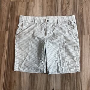Johnnie-O Shorts Mens 40 Prep-Formance Geometric Golf Remsen‎ Neptune Blue EUC